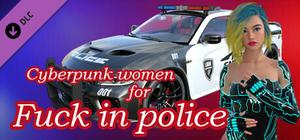 Cyberpunk women for Fuck in police banner