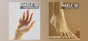 HAELE 3D - Hand & Feet Poser - Lite - Anatomy Drawing Reference Poses banner