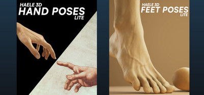 HAELE 3D - Hand & Feet Poser - Lite - Anatomy Drawing Reference Poses