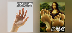 HAELE 3D - Feet Pro & Hand Lite - Anatomy Drawing Reference Poses banner