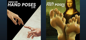 HAELE 3D - Feet Pro & Hand Lite - Anatomy Drawing Reference Poses banner
