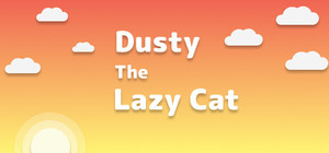 Dusty the lazy cat banner