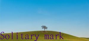 Solitary mark banner