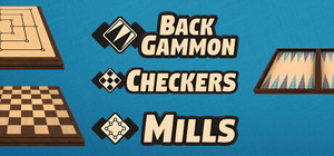 Backgammon + Checkers + Mills banner