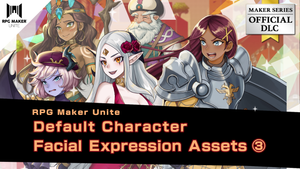 RPG Maker Unite Default Character Facial Expression Assets3 banner