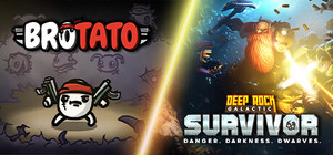 Deep Rock Galactic: Survivor + Brotato banner