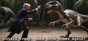 Donald Trump, Make RPGs Great Again! banner