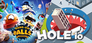 Bang-On Balls: Chronicles + Hole io banner