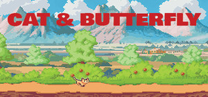Cat & Butterfly banner