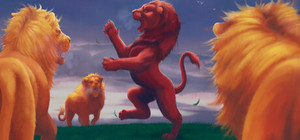Red Rampant banner