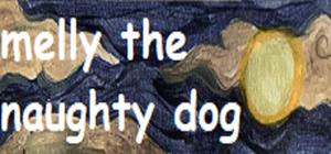 Melly the naughty dog banner