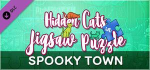 Hidden Cats in Jigsaw Puzzle - Spooky Town banner