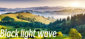 Black light wave banner