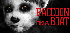 Raccoon on a boat banner