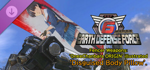 EARTH DEFENSE FORCE 6 - Fencer Weapons: 'OneeChanbara ORIGIN' illustrated 'Disguised Body Pillow'. banner
