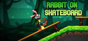Rabbit on Skateboard banner