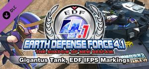 EARTH DEFENSE FORCE 4.1 - Air Raider Weapons: Gigantus Tank, EDF IFPS Markings banner