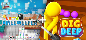 Let's Minesweeper + Dig Deep banner