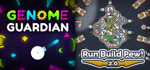 Roguelike Action Shooters: 🔬 Genome Guardian × Run Build Pew! 🛰 banner