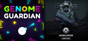 Tower Defense meets Action Roguelike Shooter: 🔬 Genome Guardian × Astro Looter: Survivor 🦂 banner