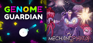 Robot Roguelike Shooters: 🔬 Genome Guardian × Mechanophagia 🤖 banner