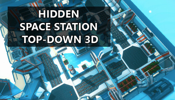 Hidden Space Station Top-Down 3D