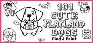 101 Cute Playland Dogs: Find & Paint banner