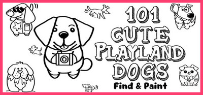 101 Cute Playland Dogs: Find & Paint
