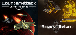 Space Flight and Fight - CounterAttack: Uprising × ΔV: Rings of Saturn banner