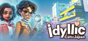 Idyllic cats: japan banner