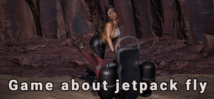 Game about jetpack fly banner
