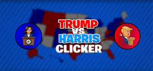 Trump vs Harris Clicker banner