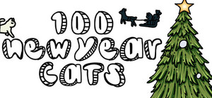 100 New Year Cats banner