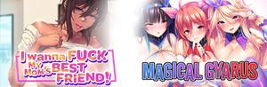 Magical Gyarus Milk Me for Mana + I Wanna Fuck My Mom's Best Friend banner