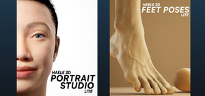 HAELE 3D - Foot and Face Lite Anatomy Drawing References banner