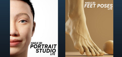 HAELE 3D - Foot and Face Lite Anatomy Drawing References