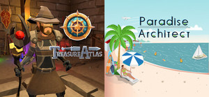 Treasure Atlas + Paradise Architect: Idle Tycoon banner
