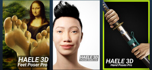 HAELE 3D - Latest Releases - Human Anatomy References for Artists banner