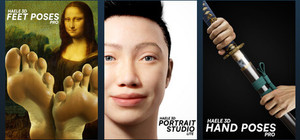 HAELE 3D - Latest Releases - Human Anatomy References for Artists banner
