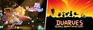 Vivid Knight & Dwarves: Glory, Death and Loot banner