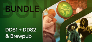 Drug Dealer Simulator 1 & 2 x Brewpub Simulator banner