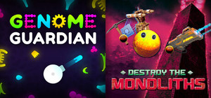🧬 Genome Guardian × Destroy the Monoliths 😶: Sci-fi Roguelikes banner