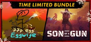 Son of a Gun x 77p egg: Eggwife banner