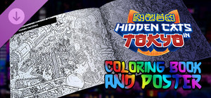 Hidden Cats in Tokyo - Printable PDF Coloring Book and Poster banner