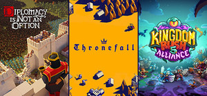 Thronefall x Diplomacy is Not an Option x Kingdom Rush 5: Alliance banner
