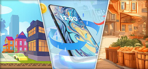 Gamersky winter Flash Sale 12 days! Old Market Simulator banner