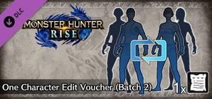 Monster Hunter Rise - One Character Edit Voucher (Batch 2) banner