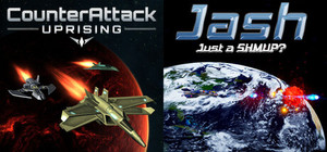 Side-Scrolling Shoot'Em Up × CounterAttack: Uprising & Jash banner