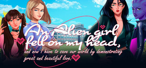 An alien girl fell on my head, and now I must save our world by demonstrating great and beautiful love banner
