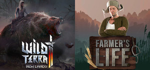 🌾 Wild Terra 2 × Farmer's Life 🚜: Farming simulators with building banner